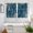 Teal, variant on Teal Flowers Kitchen Curtains Window Panels, Spring Floral Botanical Modern Art Insulated Window Treatment Curtain, Grommet Curtains for Bedroom/Living Room/Bathroom, 2 Piece 52"Wx84"L