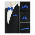 thumbnail image 5 of INSPIRE CHIC Men's Pre-Tied Bow Tie with Matching Pocket Squares Sets for Business Causal Royal Blue One Size, 5 of 5