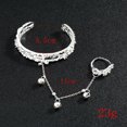 thumbnail image 3 of Pulsera de anillo de mujer Moda: Brazalete simple Pulsera de mano Joyería Pulsera de dedo, 3 of 3