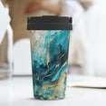 thumbnail image 6 of Yiaed Abstract Ocean Currents Print Stainless Steel Coffee Mug -Vacuum Insulated Coffee Tumbler - Leakproof Travel Mugs Insulated for Hot & Cold Drinks, 6 of 8