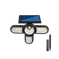 thumbnail image 1 of Bewildely Luces con sensor solar, luz montada en la pared ajustable, resistente al agua, lámpara de jardín para exteriores, dispositivo de iluminación, Iluminación y accesorios 4 cabezas/150LED Bewildely HA073638-02, 1 of 6