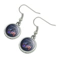 thumbnail image 2 of Farm Tractor Country USA American Flag Barn Farming Novelty Dangling Drop Charm Earrings, 2 of 5