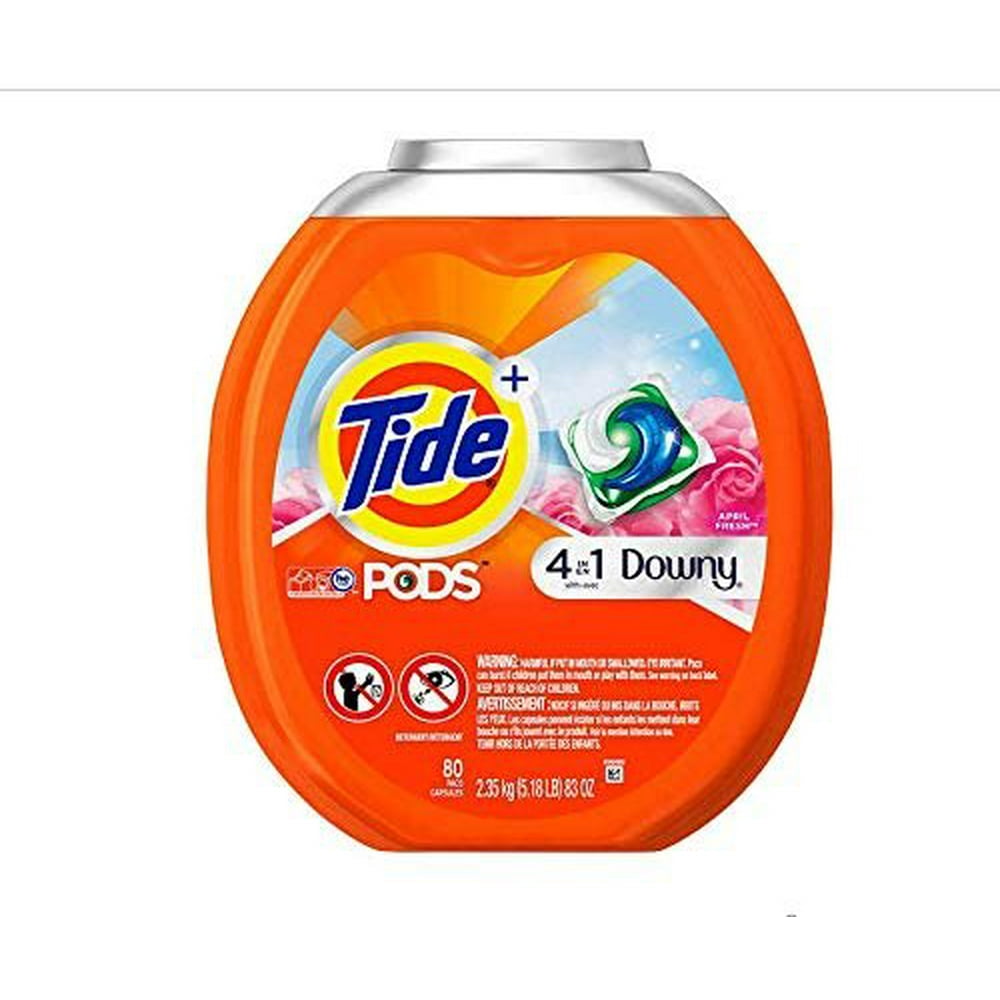 Tide PODS Plus Downy 4 in 1 HE Turbo Laundry Detergent Pacs, April