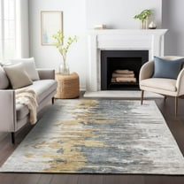 Addison Rugs Mayfield Washable Transitional Modern Ivory Rectangle Rug, 9' x 12'
