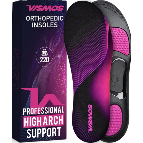 Plantillas VISMOS con soporte alto para el arco plantar, fascitis plantar, talla M