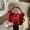 Red, variant on ROLKFUK Womens Red Canvas Crossbody Tote Bag Small Lightweight Shoulder Purse Water Resistant Everyday Handbag with Adjustable Strap Tie Detail Top