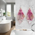 thumbnail image 5 of Coolnut Pink Gold Marble Hand Towels 2 Pieces, Cotton Bath Towel for Drying Face Hands Body Decorative Water Absorbent Lightweight Towels for Bathroom Ktichen Travel Gym, 16"x28", 5 of 6