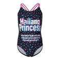 thumbnail image 3 of GYRATEDREAM Girls One-Piece Swimsuits Letter Print Bathing Suits Kids Sport Summer Beach Swimwear for 7-14 Years, 3 of 8