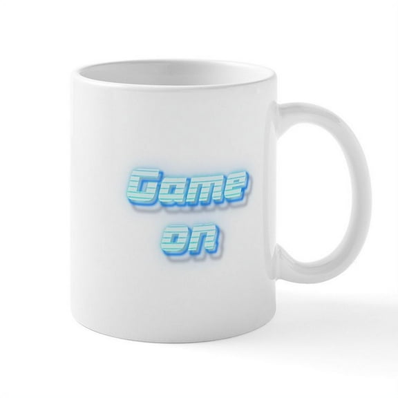 CafePress - Game On Mugs - 11 oz Ceramic Mug - Novelty Coffee Tea Cup
