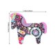 thumbnail image 2 of 50pcs Adorable Painted Pony Shaped Wooden Buttons Decorative Clothing Buttons, 2 of 2