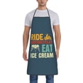 thumbnail image 5 of Ride Motorcycles Eat Ice Cream Apron, Inspirational Gifts for Men Women, Funny Apron, Chef Bib with Pockets, Waterproof Work Apron for BBQ Kitchen Crafting Gardening, 5 of 9