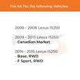 thumbnail image 2 of Max Advanced Brakes - Brake Kit for 2006 2007 2008 Lexus IS250 2014 2015 IS250 Base/F Sport RWD Front Replacement Geomet Coated Disc Brake Rotors and Ceramic Brake Pads, 2 of 9