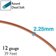 The Beadsmith Anodized Aluminum Wire – 12 Gauge – 39 feet – Copper Color – Bendable Craft Wire Used to Jewelry Making, Wire Wrapping, Sculpting, Floral, Modeling and Other DIY Arts & Crafts