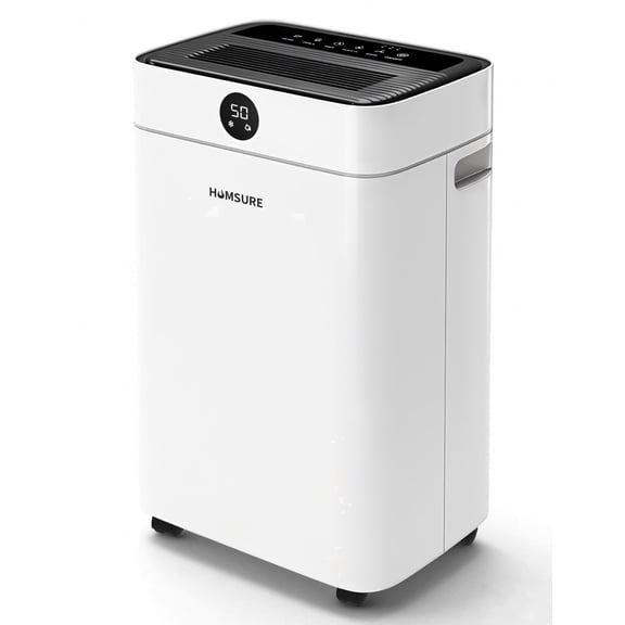 HUMSURE 50 Pint Dehumidifier for Basement, Compressor Dehumidifier with Auto Defrost & Drain Hose, Covers up to 3500 Sq. ft.