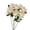 White, variant on Beige Silk Artificial Roses Realistic Faux Flowers For Wedding Home Wall Floral Arrangement Bouquet