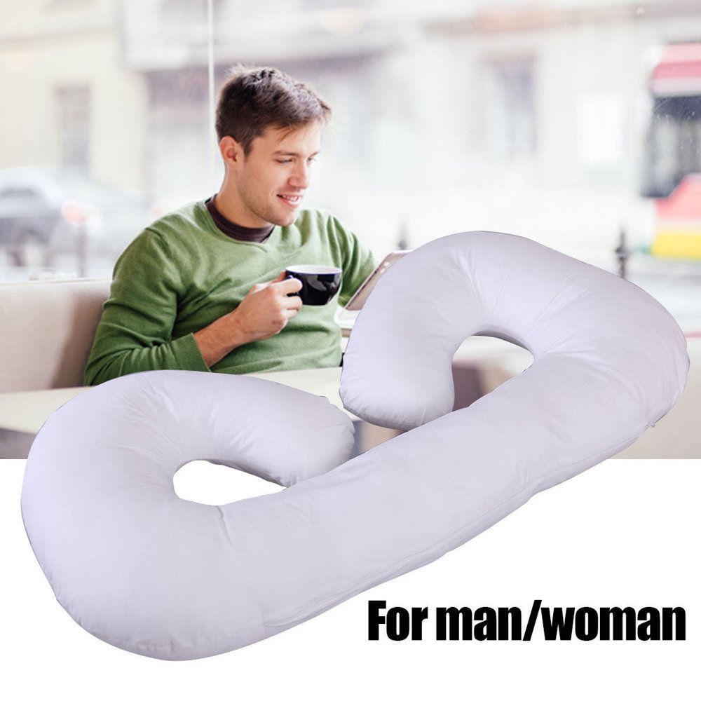 Lowestbest C Shaped Pregnancy Pillow, Comfortable Full Body Pillow for