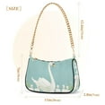 thumbnail image 3 of FORMRS Womens Shoulder Bag with Chain Strap Clutch Purse Cute Tote Handbag, White Cartoon Swan, 3 of 7