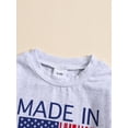 thumbnail image 4 of Suealasg 4th of July Baby Boy Romper Short Sleeve Round Neck Flag Print Bodysuit Jumpsuit Newborn Summer Cute Playsuit Clothes, 4 of 8