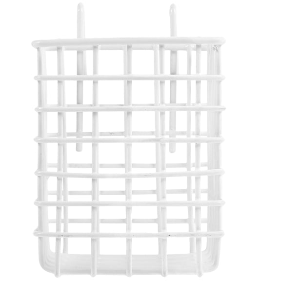 IBASETOY Suspending Bunny Feeder Iron White 1Pack Rabbit Cage Accessory