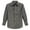 Gray, variant on Boys Casual Western Solid Long Sleeve Shirt With Pearl Snaps