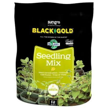 Black Gold Seedling - Black Gold 8 QT Seedling Mix This Blend Of Double Screened Canadian Sp 2PK