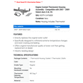 thumbnail image 2 of Engine Coolant Thermostat Housing Assembly - Compatible with 2007 - 2009 Saturn Aura 3.6L V6 2008, 2 of 2