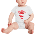thumbnail image 2 of Newest Austria National Soccer Team Fan Baby Romper (White, 0-3 Months), 2 of 5