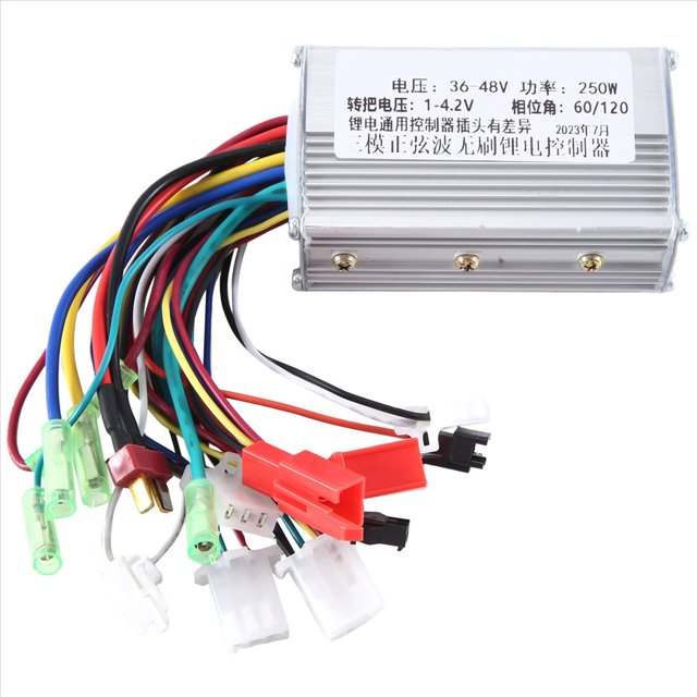 Controlador de Bicicleta EléCtrica Accesorios para Bicicletas EléCtricas 36V/48V 250W Motor de Bicicleta EléCtrica Controlador de Sinusoidal Sin Escobillas