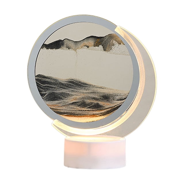 Kyusrd Summer All Home Savings!USB Streaming Sand Painting Night,Three Dimensional Painting,Decorative Home Gifts Bedside Ambient Sand Painting LED Table Lamp(5ML)