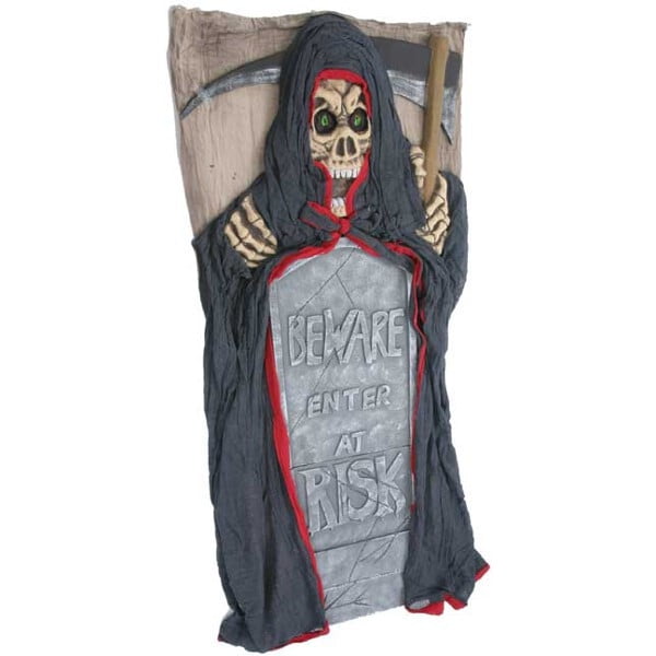 Grim Reaper Door Panel Halloween Prop