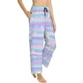 thumbnail image 3 of Kdxio Women's Comfy Stretch Striped GradientPrint Drawstring Pajama Pants-XX-Large, 3 of 9
