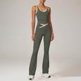 thumbnail image 6 of Womens Workout Set Summer Two Piece U Back Sports Bra Matching High Waist Leggings Gym Pilates Outfits, 6 of 7