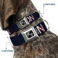 thumbnail image 2 of Buckle-Down Pet Collar, Dog Collar Metal Seatbelt Buckle, Vote For Bacon Black White Bacon, 16 to 23 Inches 1.5 Inch Wide, 2 of 8