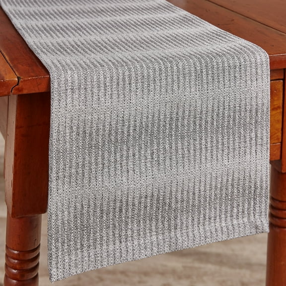 Park Designs Gray Sine Wave Table Runner 54''L