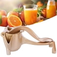 thumbnail image 1 of Lemon Squeezer Hand Press Aluminum Alloy Manual Juicer, Lemon Squeezer, For Kitchen Vegetable For Home Fruit Gold, 1 of 8