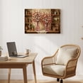 thumbnail image 4 of 1.5-Inch Thick Canvas Print Wall Art for Living Room, Bedroom, Office or Entryway – Decorative Wall Decor with Floral Vases On Wooden Shelf -24Lx 16x 1.5 in, 4 of 9