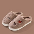 thumbnail image 2 of Ruyang Halloween Slippers for Women Men, Soft Plush Fuzzy Winter Holiday Slippers, Retro Cozy House Slippers, Christmas Indoor Shoes, 2 of 4