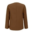 thumbnail image 5 of HAPIMO Women's Fashion Blazer Long Sleeve Lapel Collar Cardigan Suit Jacket Lightweight Solid Blazer Business Office Work Blazer Coffee XL, 5 of 5