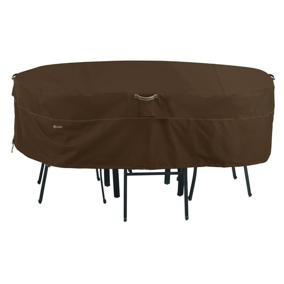 Classic Accessories Madrona Waterproof 88 Inch Rectangular/Oval Patio Table & Chair Set Cover