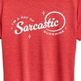 thumbnail image 3 of Instant Message - Ray Of Sarcastic Sunshine - Women's Short Sleeve Graphic T-Shirt, 3 of 6