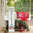 thumbnail image 3 of LifeSong Milestones "Home for the Holidays" Sign Wood White Christmas Porch Decor, 3 of 7