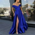 thumbnail image 2 of IROINNID Wedding Guest Dresses for Women Evening Night Party Dress Sleeveless Strapless Backless Elegant Formal Dress,Blue, 2 of 6