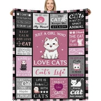 Just a Girl Who Loves Cats Blankets for Cat Lovers, Cat Lover Gifts for Girls, Gifts for Cat Lovers, Cat Themed Gifts for Women, Cat Lady Gifts Blanket for Women 50"x60"