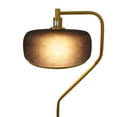 thumbnail image 2 of 59" Black & Gold Floor Lamp, Modern Standing Light with Fabric Shade for Living Room & Bedroom (15"W x 59"H), 2 of 5