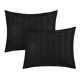 thumbnail image 4 of Chic Home Tornio 4-piece Cotton Black Duvet Cover Set White, Black King, 4 of 5