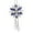 White + Blue, variant on Soumake Sweater Chain Snowflake Pendant Attractive Accessories Rhinestone Inlaid Necklace for Women