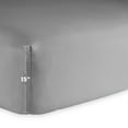thumbnail image 3 of Bare Home Fitted Bottom Sheet Premium 1800 Ultra-Soft Wrinkle Resistant Microfiber, Hypoallergenic, Deep Pocket (Queen, Light Grey), 3 of 4