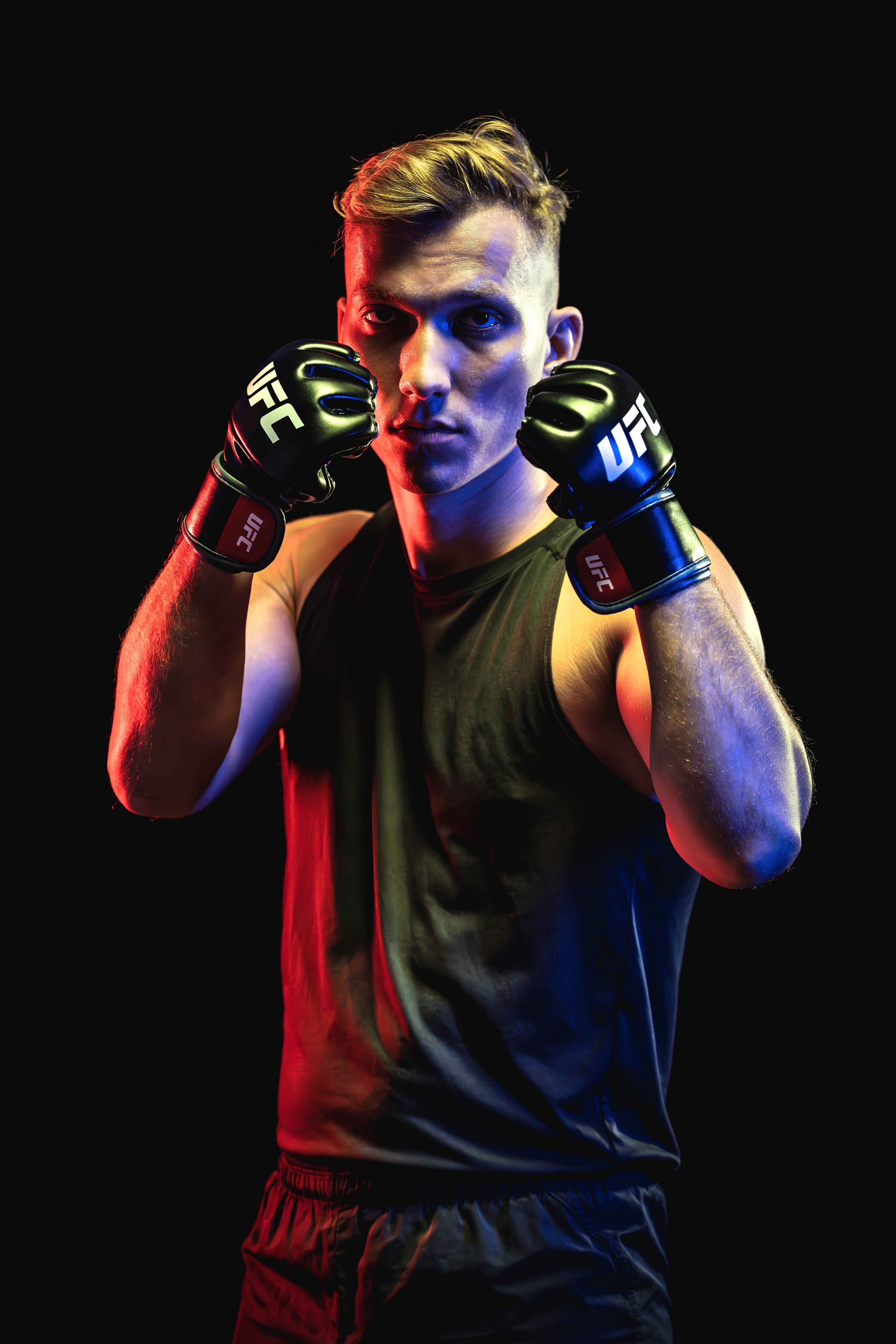 UFC MMA Adult Adjustable Molded Foam Boxing Gloves 2 Piece