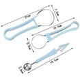 thumbnail image 1 of Melon Ball Shovel 2 Pack 4 In 1 Stainless Steel Watermelon Slicer Fruit Carving Tool Set, 1 of 4