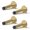 Satin Brass, variant on Mega Handles Knurled Baseboard Door Stopper - Heavy Duty Door Stoppers for Bottom of Door, Zinc Alloy Door Stops with Rubber Tip